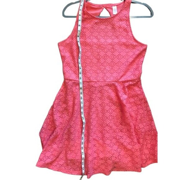 Juniors Dress Large 11-13 No Boundaries Open back Sleeveless Fit & Flare Lined - Picture 3 of 4